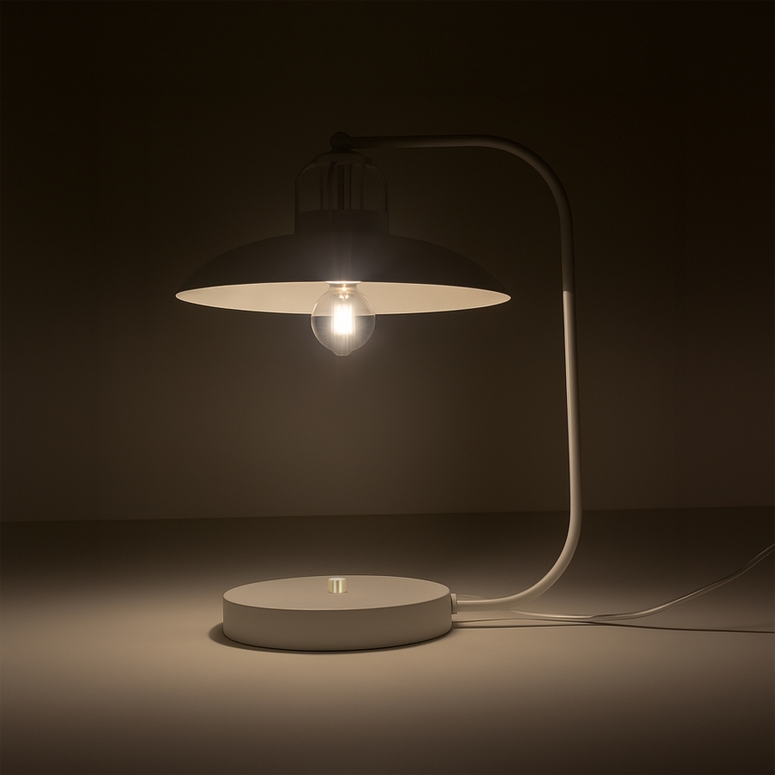 Brilagi - LED Lámpara de mesa FLAMENGO 1xE27/60W/230V blanco