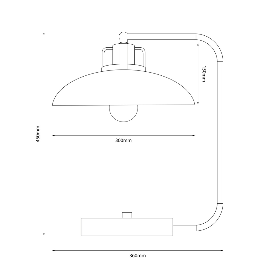 Brilagi - LED Lámpara de mesa FLAMENGO 1xE27/60W/230V blanco