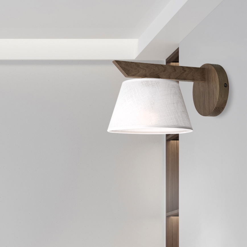 Brilagi - LED Lámpara de pared ANTHONY 1xE14/40W/230V roble nogal/blanco