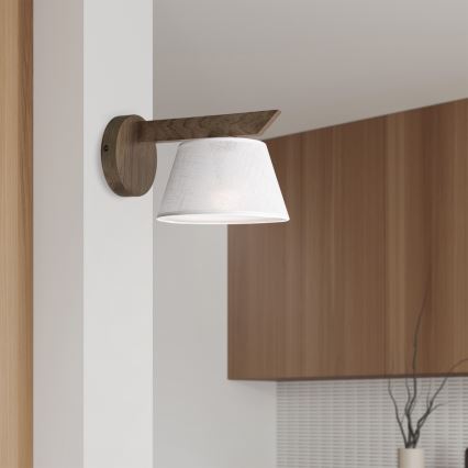 Brilagi - LED Lámpara de pared ANTHONY 1xE14/40W/230V roble nogal/blanco