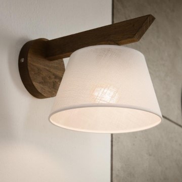 Brilagi - LED Lámpara de pared ANTHONY 1xE14/40W/230V roble nogal/blanco