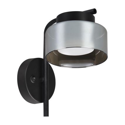 Brilagi - LED Lámpara de pared AURA LUX 1xGX53/30W/230V negro/ahumado