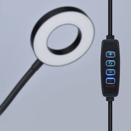 Brilagi -LED Lámpara de pinza regulable ORBELA LED/8W/5V 3000/4000/5000K negra