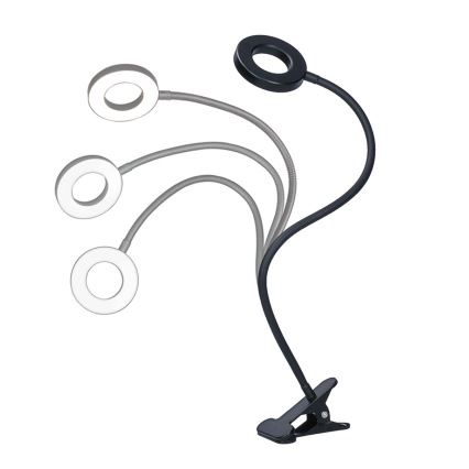 Brilagi -LED Lámpara de pinza regulable ORBELA LED/8W/5V 3000/4000/5000K negra