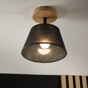 Brilagi - LED  Lámpara de techo ANTHONY 1xE14/60W/230V roble/negro
