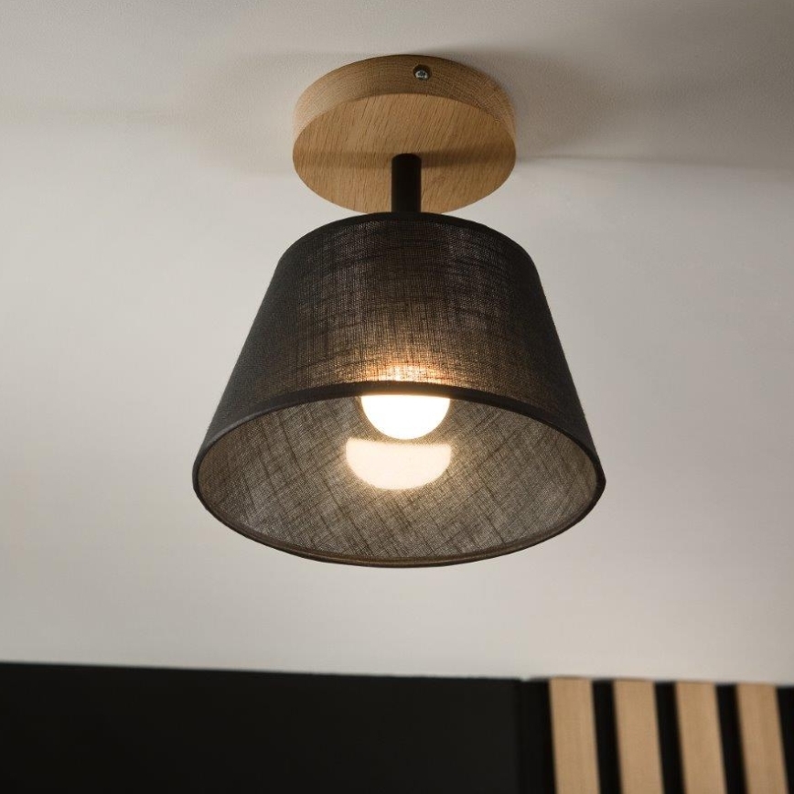 Brilagi - LED  Lámpara de techo ANTHONY 1xE14/60W/230V roble/negro