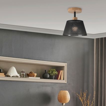 Brilagi - LED  Lámpara de techo ANTHONY 1xE14/60W/230V roble/negro