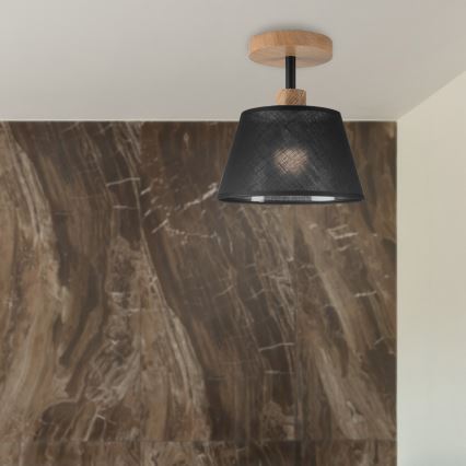 Brilagi - LED  Lámpara de techo ANTHONY 1xE14/60W/230V roble/negro