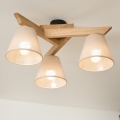 Brilagi - LED  Lámpara de techo ANTHONY 3xE14/40W/230V roble/beige