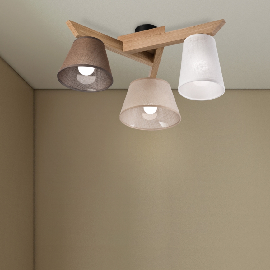 Brilagi - LED  Lámpara de techo ANTHONY 3xE14/40W/230V roble