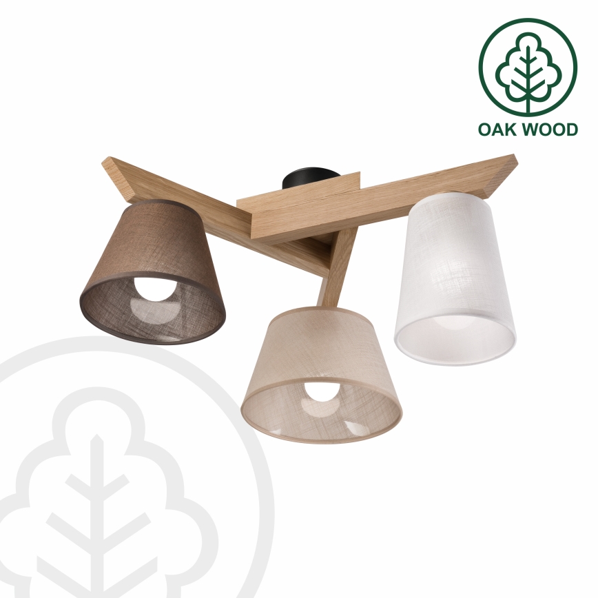 Brilagi - LED  Lámpara de techo ANTHONY 3xE14/40W/230V roble