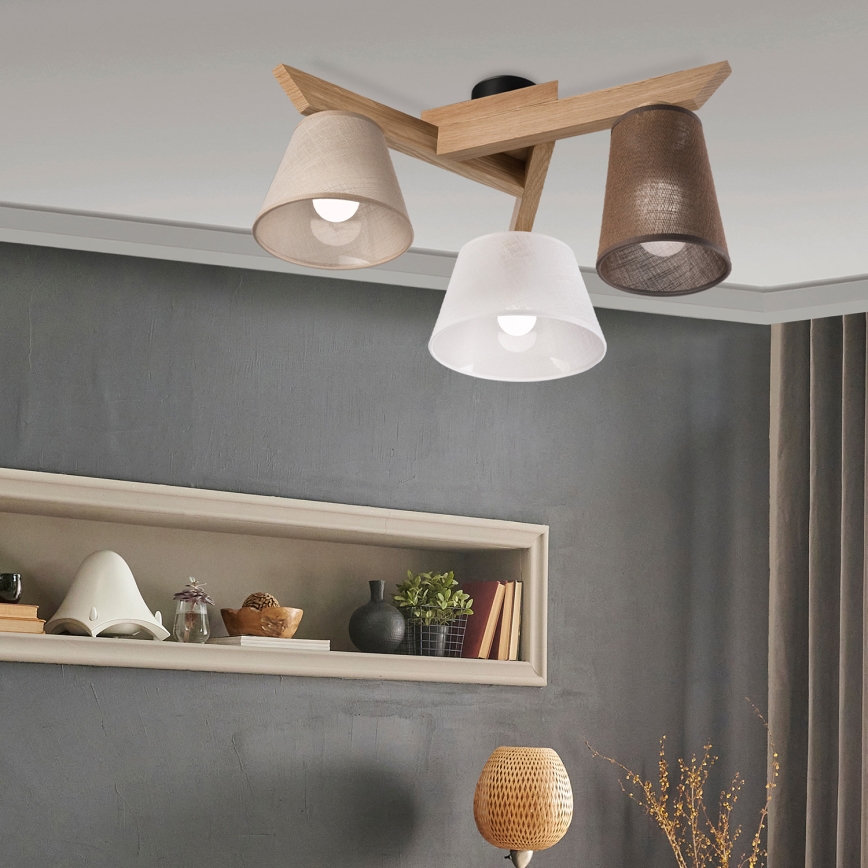 Brilagi - LED  Lámpara de techo ANTHONY 3xE14/40W/230V roble