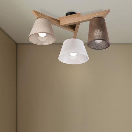 Brilagi - LED  Lámpara de techo ANTHONY 3xE14/40W/230V roble