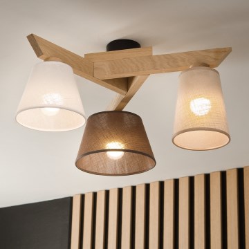Brilagi - LED  Lámpara de techo ANTHONY 3xE14/40W/230V roble