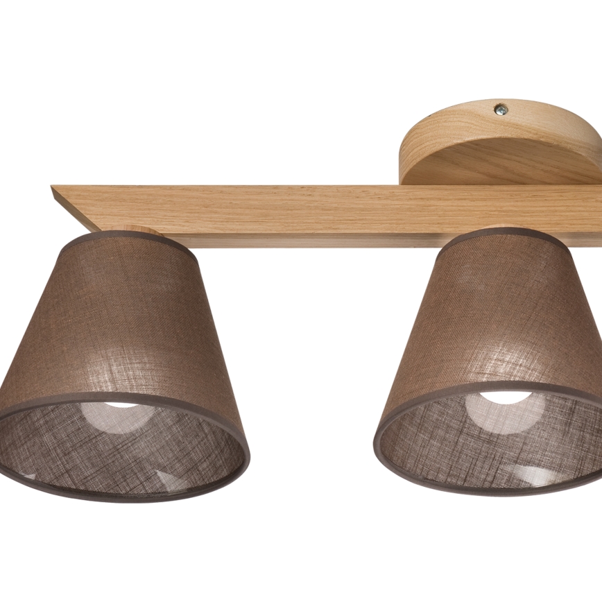 Brilagi - LED  Lámpara de techo ANTHONY 3xE14/40W/230V roble/marrón