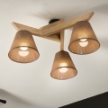 Brilagi - LED  Lámpara de techo ANTHONY 3xE14/40W/230V roble/marrón