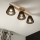 Brilagi - LED  Lámpara de techo ANTHONY 3xE14/40W/230V roble/negro