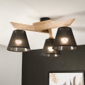 Brilagi - LED  Lámpara de techo ANTHONY 3xE14/40W/230V roble/negro