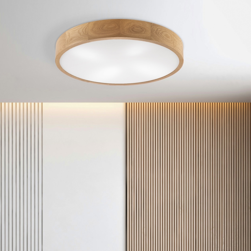 Brilagi - LED Lámpara de techo CARVALHO 4xE27/60W/230V roble ø 57,5 cm