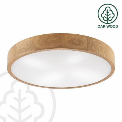 Brilagi - LED Lámpara de techo CARVALHO 4xE27/60W/230V roble ø 57,5 cm