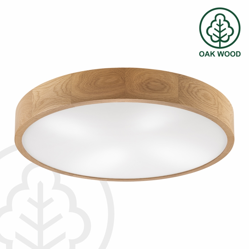 Brilagi - LED Lámpara de techo CARVALHO 4xE27/60W/230V roble ø 57,5 cm