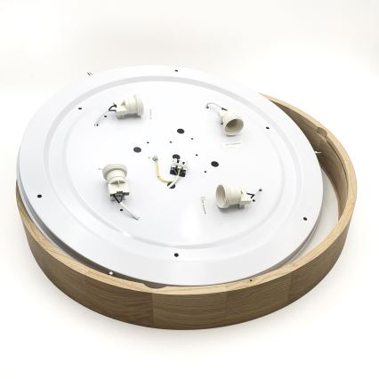Brilagi - LED Lámpara de techo CARVALHO 4xE27/60W/230V roble ø 57,5 cm