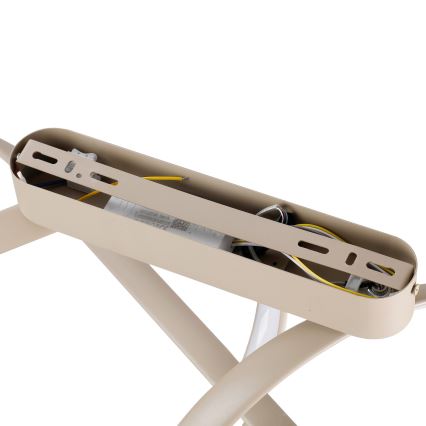 Brilagi - Plafón LED regulable TWISTER LED/60W/230V 3000-6000K beige + control remoto