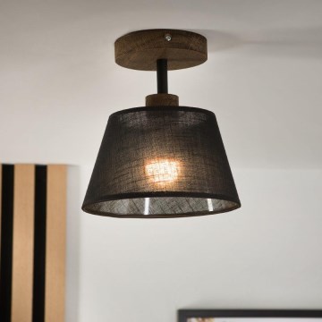 Brilagi - LED Lámpara de techo empotrada ANTHONY 1xE14/60W/230V roble nogal/negro
