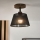 Brilagi - LED Lámpara de techo empotrada ANTHONY 1xE14/60W/230V roble nogal/negro