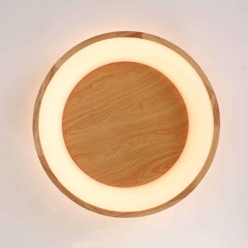 Brilagi - Plafón LED FALCON WOOD LED/40W/230V 3000/4000/6000K Ø 60 cm madera