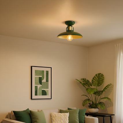 Brilagi - LED Lámpara de techo FLAMENGO 1xE27/60W/230V verde