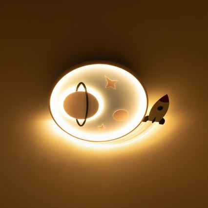 Brilagi - LED lámpara de techo infantil STARSHIP LED/64W/230V 3000/4500/6000K azul