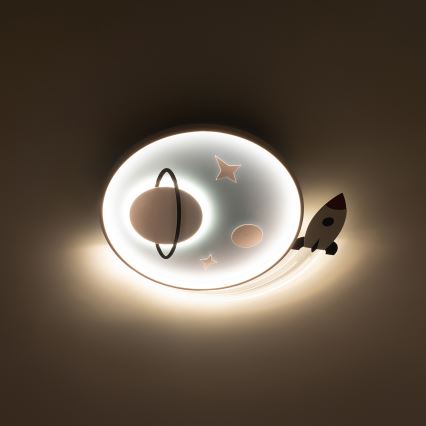 Brilagi - LED lámpara de techo infantil STARSHIP LED/64W/230V 3000/4500/6000K azul