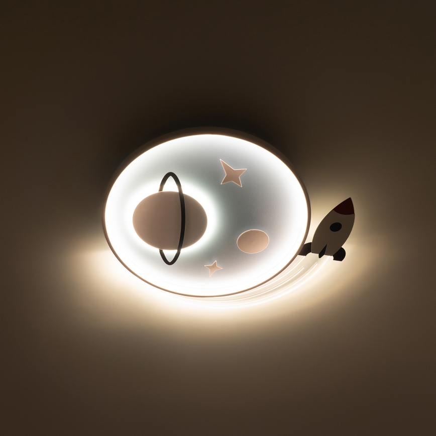 Brilagi - LED lámpara de techo infantil STARSHIP LED/64W/230V 3000/4500/6000K azul