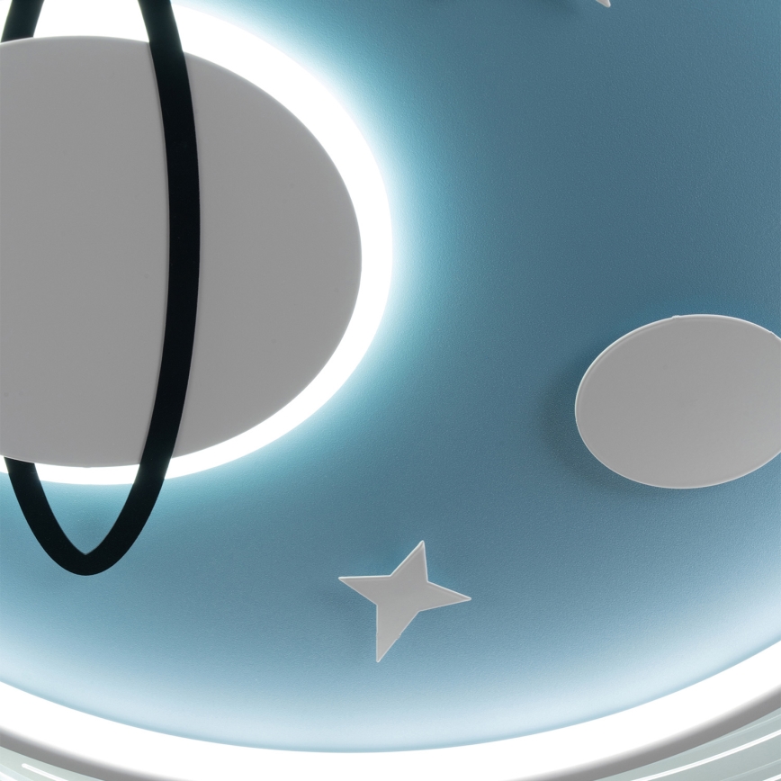 Brilagi - LED lámpara de techo infantil STARSHIP LED/64W/230V 3000/4500/6000K azul