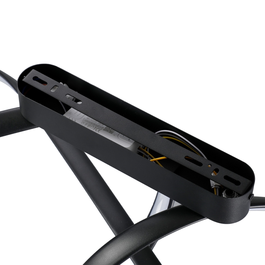 Brilagi - Lámpara LED regulable de montaje en superficie TWISTER LED/60W/230V 3000-6000K negra + mando a distancia