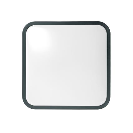 Brilagi - Lámpara de techo LED para baño con sensor ZENNA LED/18W/230V 28,5x28,5 cm IP44 antracita + mando a distancia