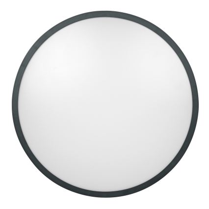 Brilagi - Luminaria LED de techo para baño con sensor ZENNA LED/18W/230V Ø 29,5 cm IP44 antracita + mando a distancia