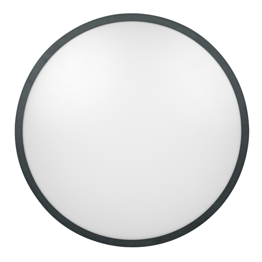 Brilagi - Luminaria LED de techo para baño con sensor ZENNA LED/18W/230V Ø 29,5 cm IP44 antracita + mando a distancia