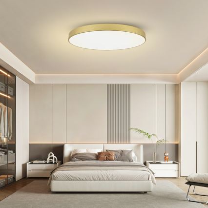 Brilagi - Plafón LED de techo POOL LED/128W/230V 3000/4500/6000K, diámetro 100 cm, dorado