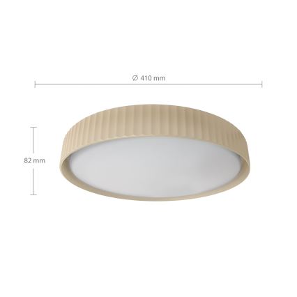 Brilagi - Luminaria de techo LED regulable LUCIA LED/48W/230V 3000-6500K Ø 41 cm beige + mando a distancia