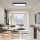 Brilagi - LED Lámpara de techo regulable para baño FRAME SMART LED/30W/230V 30x60 cm 3000-6000K negra + mando a distancia