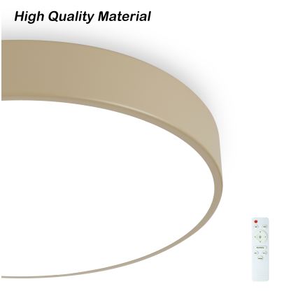 Brilagi - Lámpara de Techo LED Regulable POOL LED/48W/230V 3000-6000K 40 cm Beige + Control Remoto