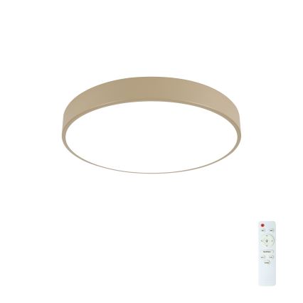 Brilagi - Lámpara de Techo LED Regulable POOL LED/48W/230V 3000-6000K 40 cm Beige + Control Remoto