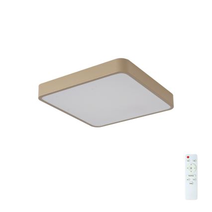 Brilagi - Luminaria de techo LED regulable POOL LED/48W/230V 3000-6000K 50x50 cm beige + mando a distancia