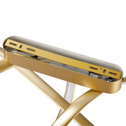 Brilagi - Lámpara de techo LED regulable de superficie TWISTER LED/60W/230V 3000-6000K dorada + mando a distancia