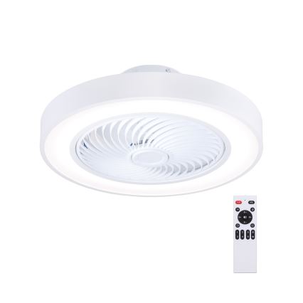 Brilagi - Lámpara de techo LED regulable con ventilador LED/30W/230V 3000-6500K blanca + mando a distancia