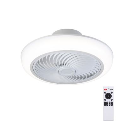 Brilagi - Lámpara de techo LED regulable con ventilador LED/30W/230V 3000-6500K blanca + mando a distancia