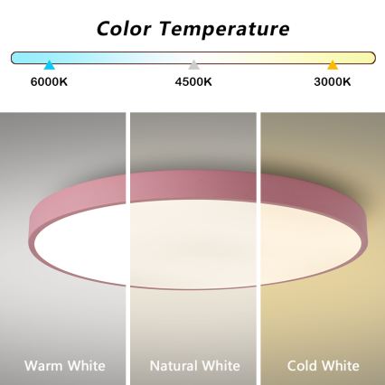 Brilagi - Lámpara LED regulable POOL SMART LED/128W/230V Ø 100 cm Wi-Fi Tuya + mando a distancia rosa