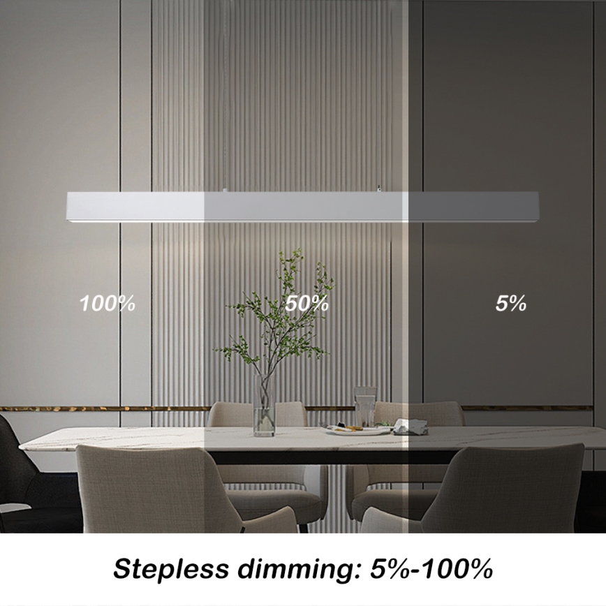 Brilagi - LED Lámpara Colgante Regulable SLEEKLINE SMART LED/40W/230V 3000-6000K Wi-Fi Tuya Blanca + control remoto